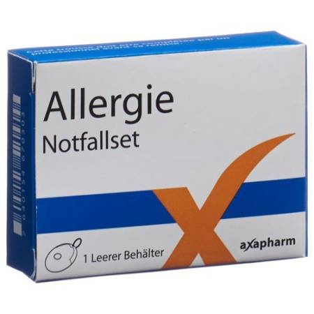 Axapharm kit de emergência para alergias vazio
