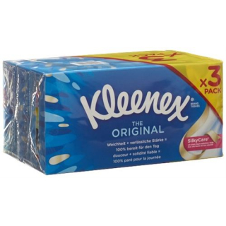 Kleenex ansiktsservietter ORIGINAL Box Trio 3 x 80 stk