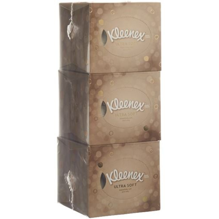 Серветка для обличчя Kleenex ULTRASOFT cube Trio 3 x 56 шт