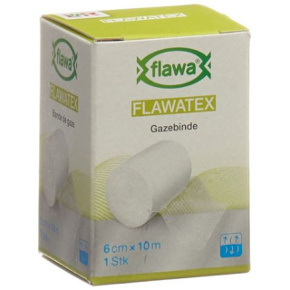 Flawa Flawatex bandagem de gaze inelástica 6cmx10m