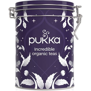 Pukka Geschenkdose 2018 violet / silver filled with 30 assorted bags