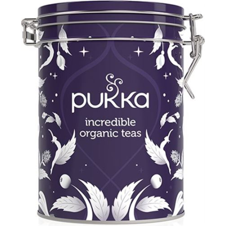 Pukka Geschenkdose 2018 violet / silver filled with 30 assorted bags