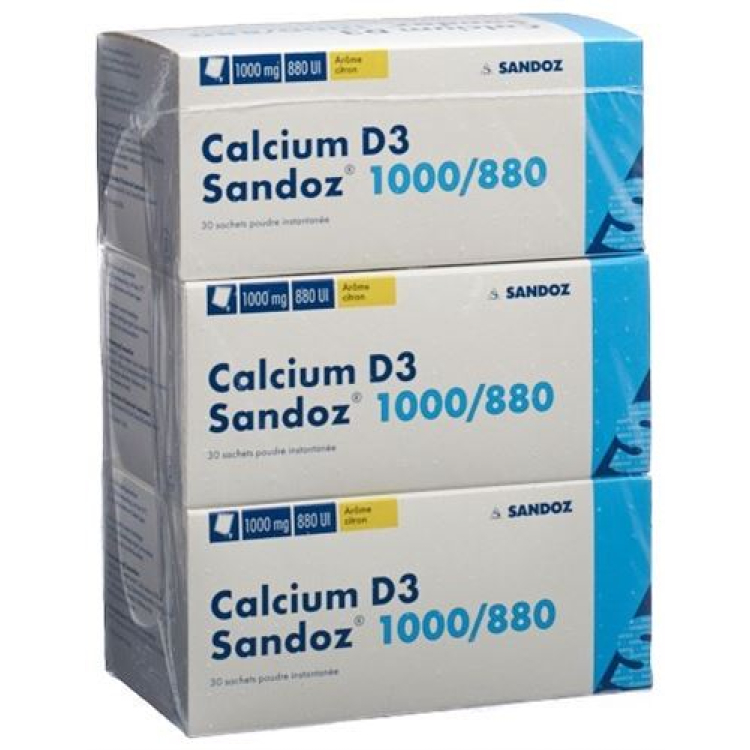 Calcium Sandoz D3 PLV 1000/880 Btl 90 kpl