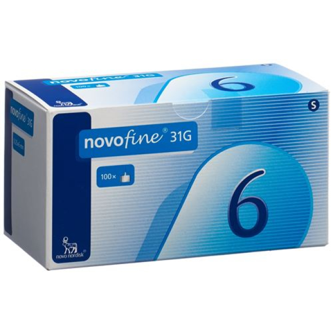 NovoFine Insulin Needles 31G 6mm 100 Pieces - Loreto Pharmacy