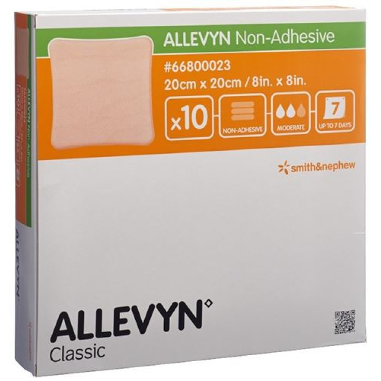 Allevyn Non-Adhesive Wound Dressing 20 x 20 cm 10 pieces