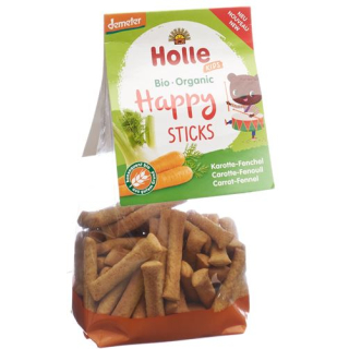 Holle Happy Sticks Batalion z marchwi i kopru włoskiego 100 g
