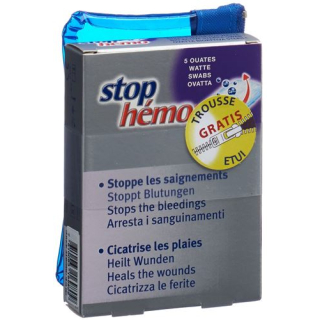Stop Hémo cotton + case free Btl 5 pcs