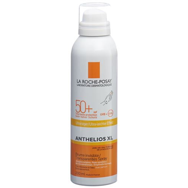 La Roche Posay Anthelios Semprot SPF50 + Tubuh Transparan 200 ml