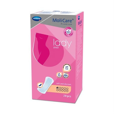 Molicare lady pad 0.5 טיפות 28 יחידות