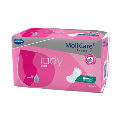 Molicare lady pad 3 טיפות 14 יחידות