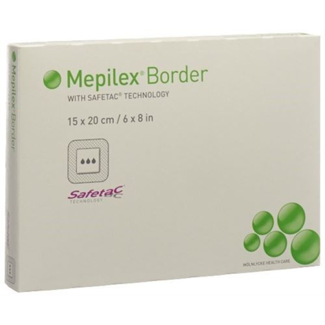 Mepilex Border foam dressing 15x20cm silicone 5 pcs