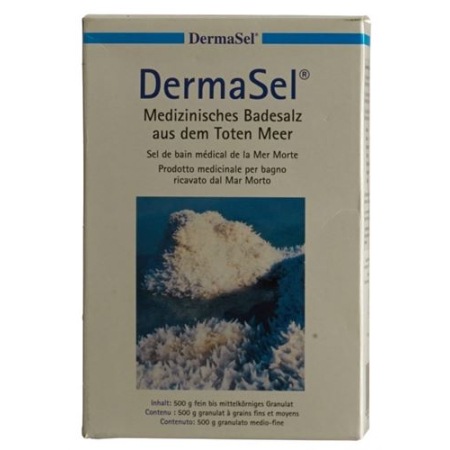 Dermasel מלחי אמבט מרפא מים המלח 500 גרם