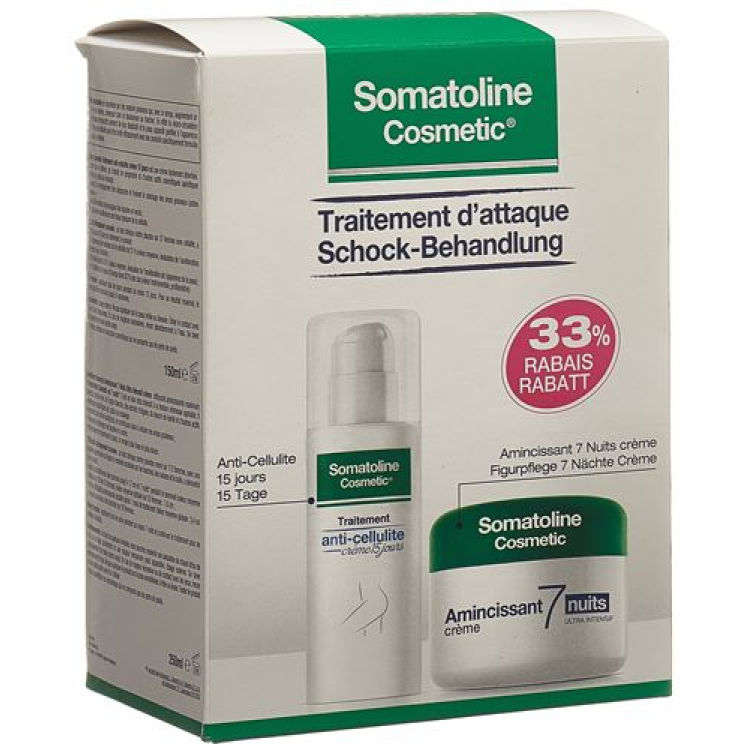 Somatoline anti-cellulite 150ml + 250ml cream 7Nights