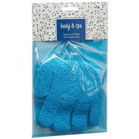 Herba peeling gloves turquoise 1 pair