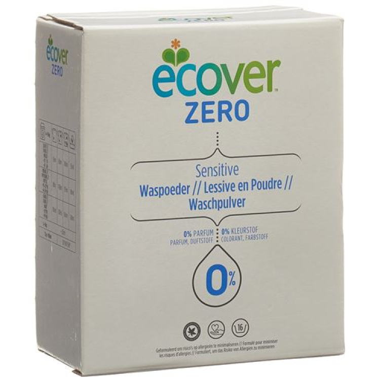 Ecover ម្សៅលាងសម្អាត Zero Universal 1.2 គីឡូក្រាម