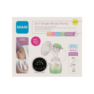 MAM 2in1 single breast pump electric and manual