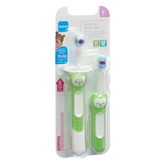 Mam learn to brush set toothbrushes 5+ months
