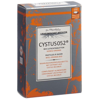 Cystus 052 bio pastiller honning orange 132 stk