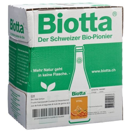 Biotta Vital immunitaire 6 Fl 5 dl