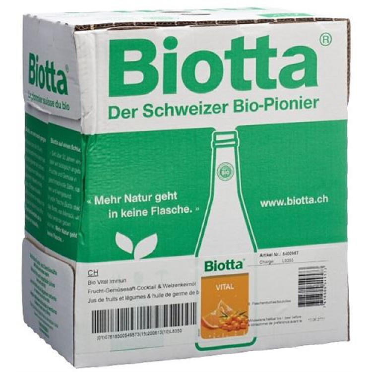 Biotta Vital immuno 6 Fl 5 dl