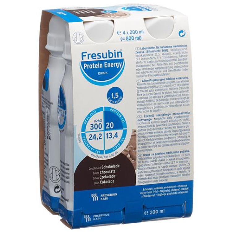 Fresubin Protein Energy DRINK šokoladinis 4 Fl 200 ml