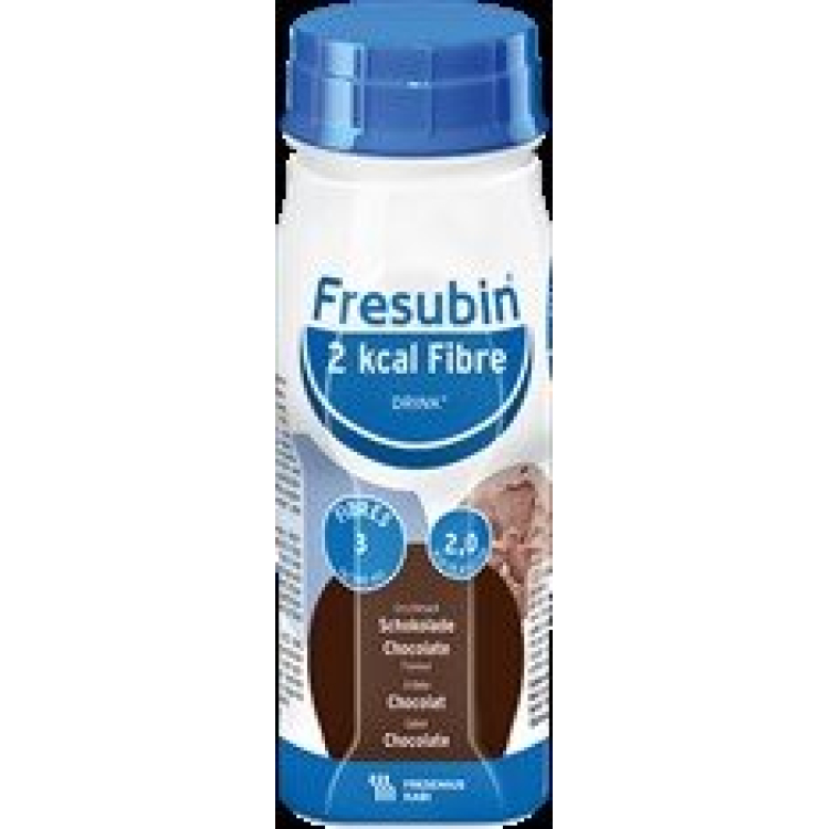 2 kcal Fresubin Fiber DRINK chocolate 4 FlatCap 200 ml