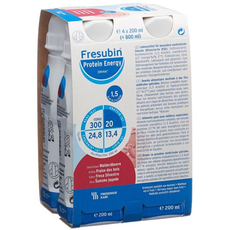 Fresubin Protein Enerji İçeceği Walderdbeere 4 Fl 200 ml