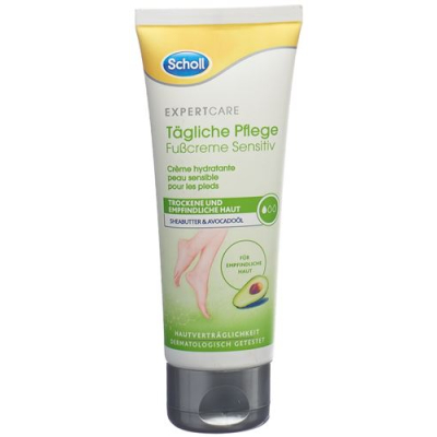 Scholl expert care ежедневна грижа крем за крака sensitive tube 75 мл