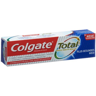 ថ្នាំដុសធ្មេញ colgate total plus healthy white tube 75 ml