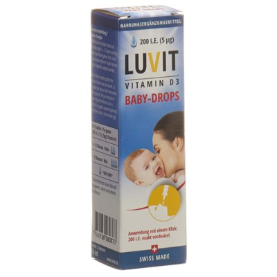 Luvit vitamin d3 drops baby droplets 10 ml