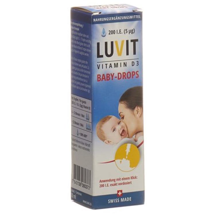 LUVIT Vitamin D3 Drops Baby Droplets 10 мл