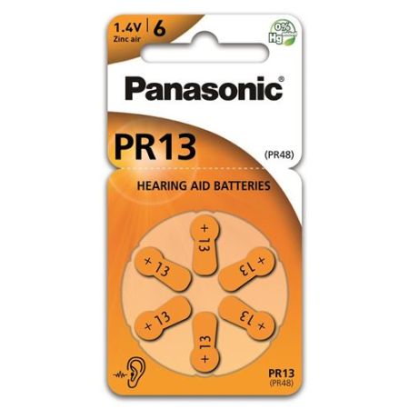 Батерии за слухови апарати Panasonic 13 6 бр