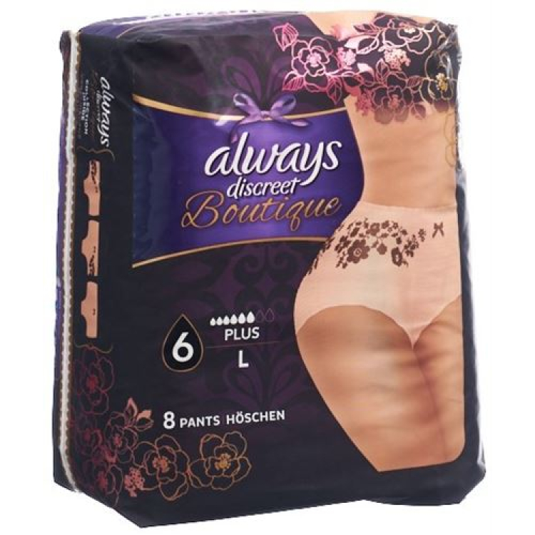 always Discreet Boutique Incontinence Pants L Plus 8 pcs