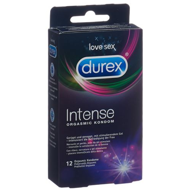 Intenzívne orgazmické kondómy Durex 12 kusov