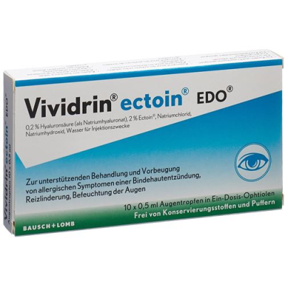 Vividrin ectoin EDO Gd Opht 10 monodoseos 0,5 мл