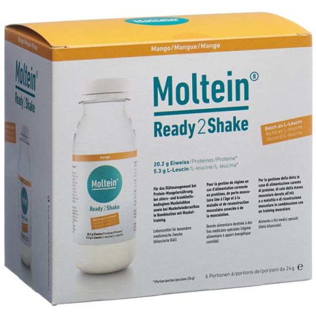 Moltein Ready2Shake Mango 6 Bottles 24 g