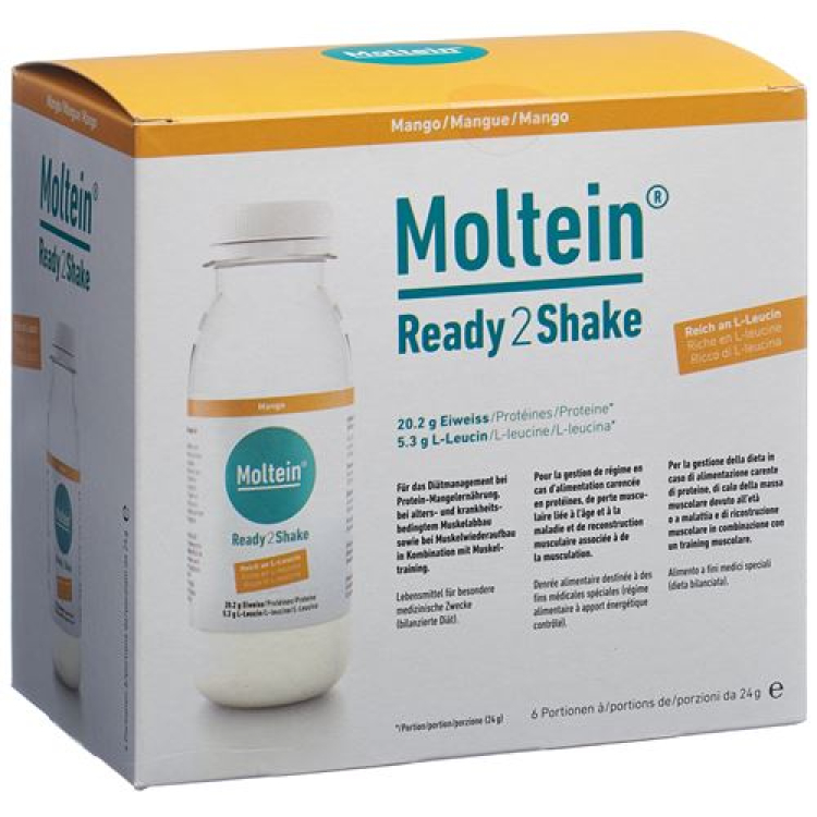 Moltein Ready2Shake Mango 6 Fl 24 g