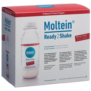 Moltein Ready2Shake strawberry 6 Fl 24 g