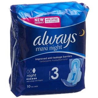 always Maxi pad night with wings 10 pcs