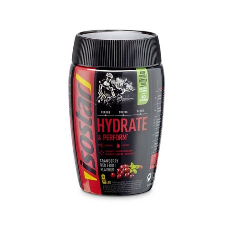 Isostar HYDRATE & PERFORM PLV Frutas Vermelhas Ds 400 g