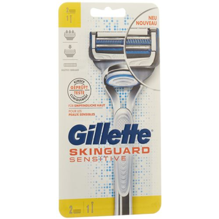 Gillette SkinGuard Sensitive shaver with 2 blades