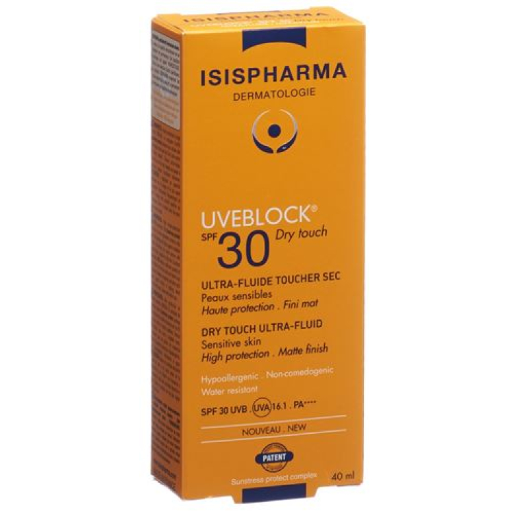 ISIS PHARMACEUTICALS UVEBLOCK TOUCH DRY SPF30 Tb 40 мл