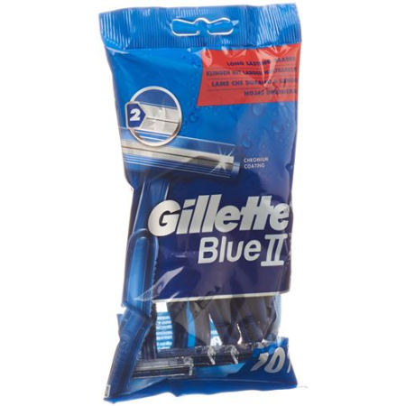 吉列 Blue II 一次性剃须刀 10 件装