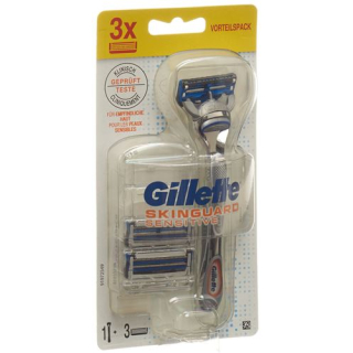 Gillette SkinGuard Sensitive system blades 3er + handpiece