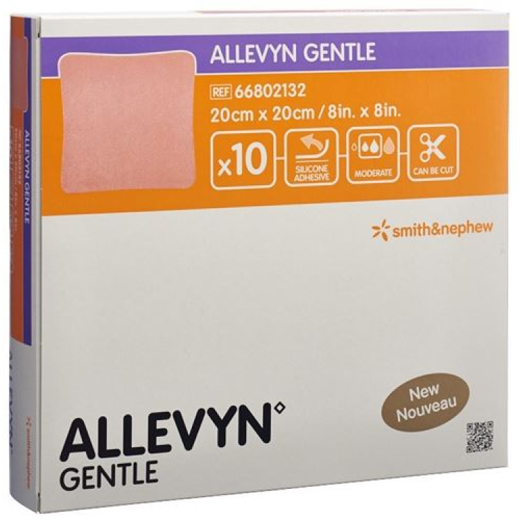 Penso Allevyn Gentle para feridas 20x20cm 10 unid.