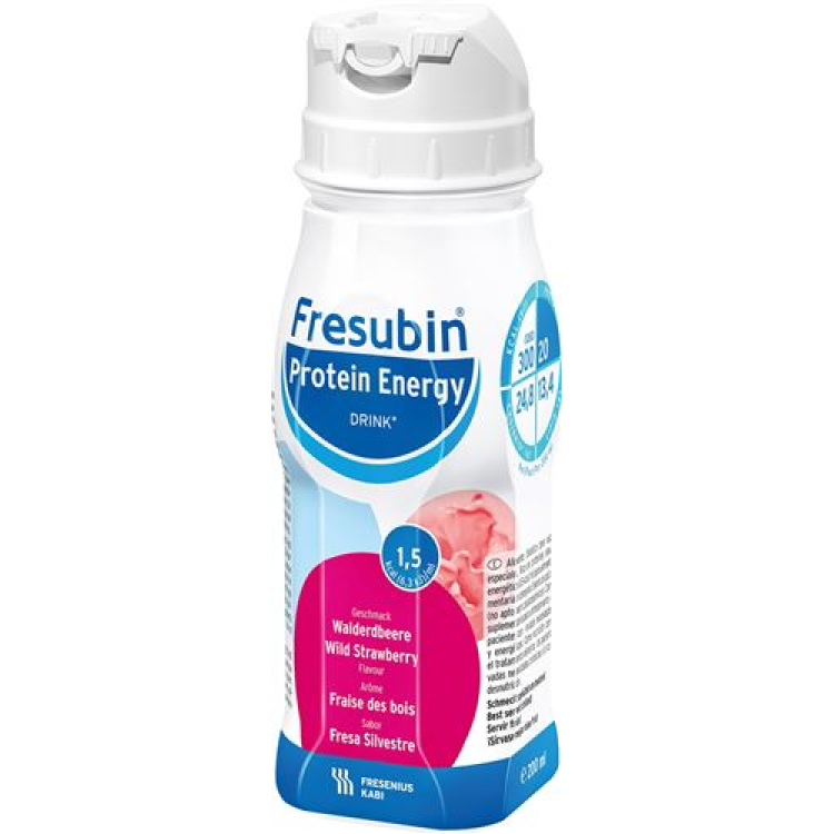 Fresubin Protein Energy Drink Wild Strawberry 4 FlatCap 200 ml