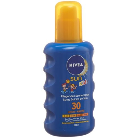 Nivea Sun Kids voedende zonnespray LSF 30 waterproof gekleurd 2