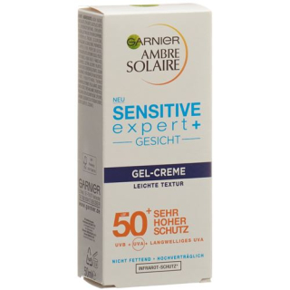 Ambre Solaire Sensitive Expert gel krema za obraz SPF 50 Tb 50 ml