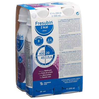 Fresubin 2 kkal DRINK Waldfrucht 4 Fl 200 ml