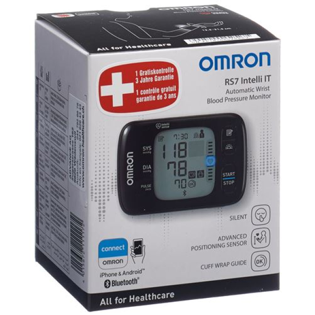 Omron RS7 Intelli IT Automatic Wrist Blood Pressure Monitor